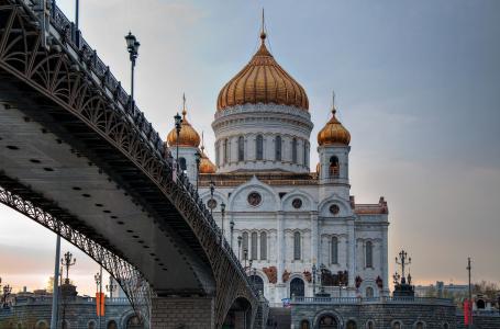 基督救世主大教堂，桥，莫斯科，寺庙