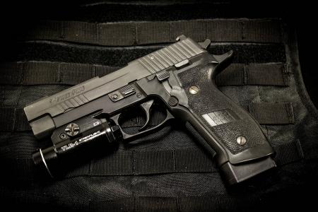 手电筒，sig-sauer，p226，武器，手枪