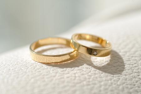 黄金，戒指，婚礼，装饰