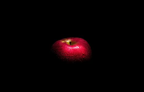 黑暗的一面，红苹果，фон