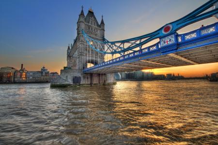 塔桥，伦敦，英国，泰晤士河，陶里桥，伦敦，英格兰，泰晤士河，桥，河