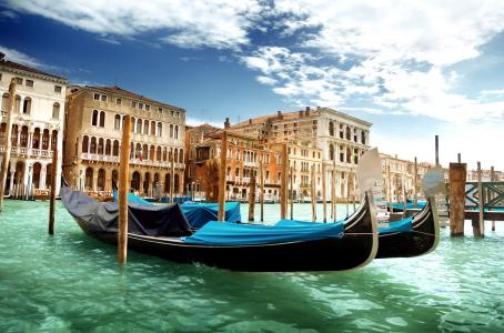 威尼斯，威尼斯，大运河，意大利