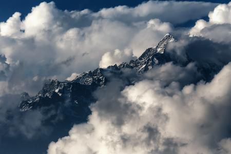 喜马拉雅山脉，山脉，Langtang，尼泊尔