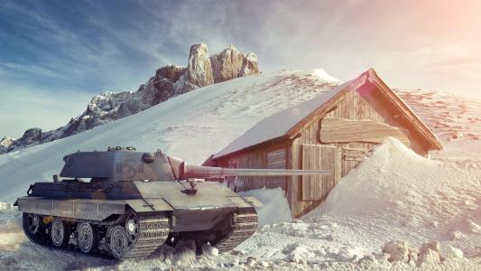 坦克世界，沃特，e50m，冬天，德国，中型坦克