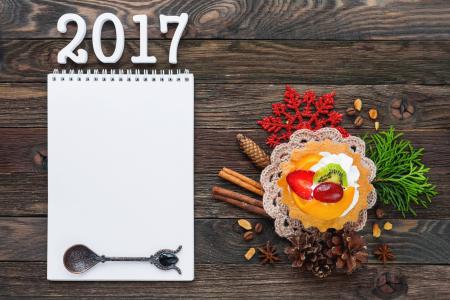 新的一年，甜点，勺子，棍棒，肉桂，tubby，谷物，咖啡