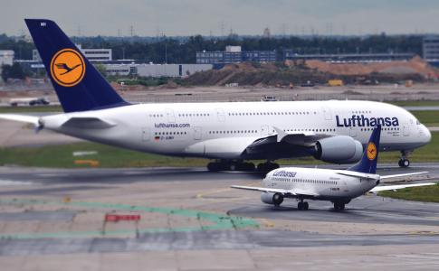 波音，A380，空客，跑道，汉莎航空，737