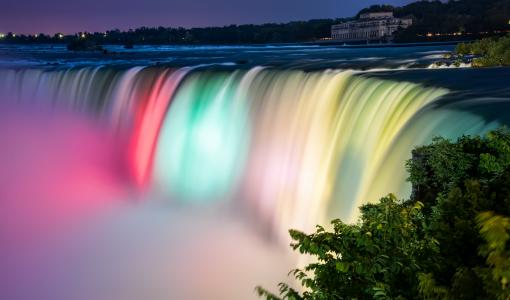 尼亚加拉，瀑布，尼亚加拉瀑布的颜色，加拿大