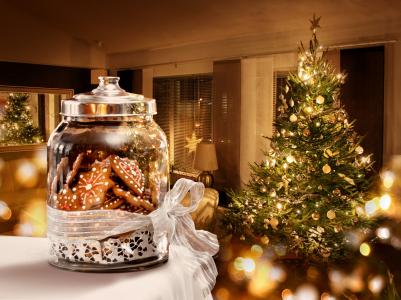 圣诞树，圣诞快乐，新年，装饰，装饰品