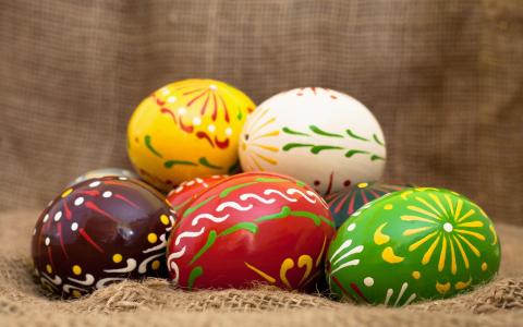 复活节，鸡蛋，壁纸
