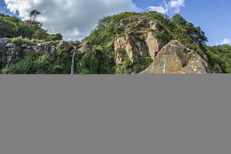瀑布，岩石，石头，景观