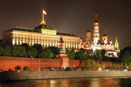 莫斯科，克里姆林宫，大教堂，教堂，路堤