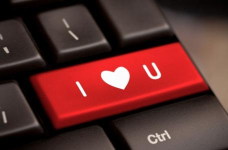 爱，心脏，键盘