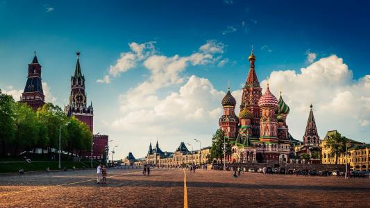 莫斯科，红场，克里姆林宫，罗勒寺，广场，圣殿，大教堂