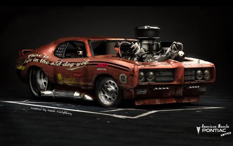庞蒂亚克GTO，美国肌肉，热棒，汽车