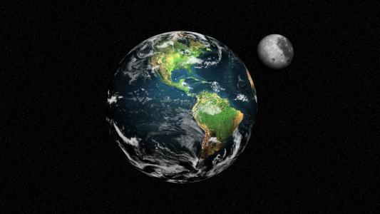 月亮，地球，空间，星星，星球