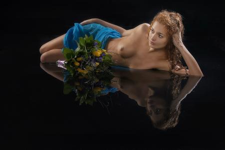 雅科夫Mishchenko，詹姆斯米兰诺克，乳房，反射，花束，鲜花