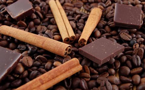 咖啡豆，巧克力