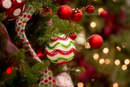 圣诞树，装饰品，球
