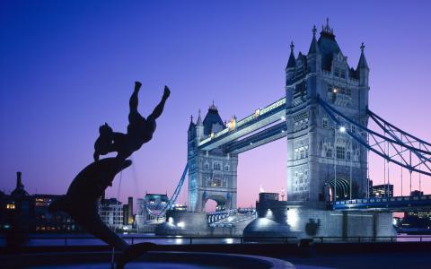 伦敦，塔，桥，壁纸