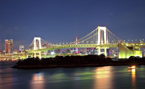 彩虹桥，港区，日本东京。
