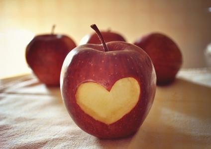爱，感觉，苹果，心，爱