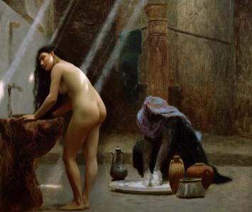 土耳其澡堂里的女人，让 - 利昂杰罗姆，色情，图片