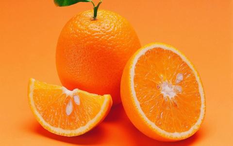 橙色，楔子，水果