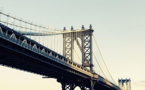 曼哈顿桥，纽约市，纽约州，美国