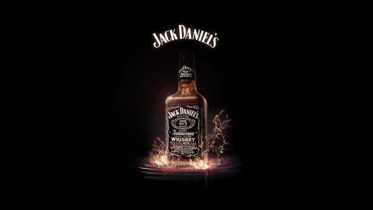 杰克丹尼尔斯，威士忌，喷雾，瓶，酒