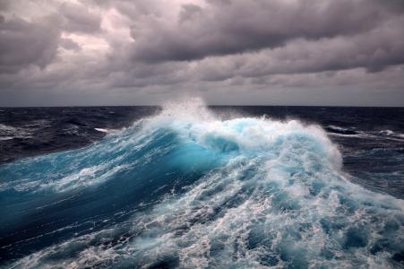 海洋，波浪，风暴，元素