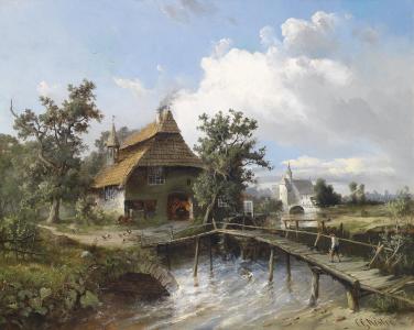 carl georg k | ster，1881，绘画，油画，绘画