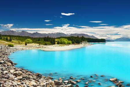 山，新西兰，nz，大自然，湖