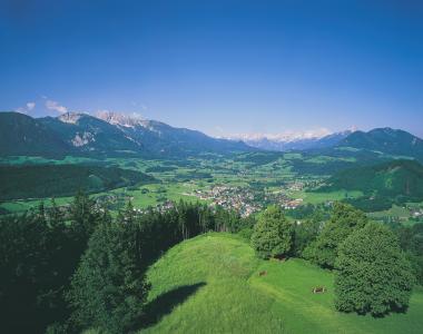 vindischgarsten，奥地利，顶视图，景观
