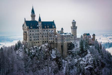 德国，新天鹅堡，城堡，巴伐利亚