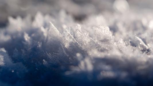 雪，水晶，霜