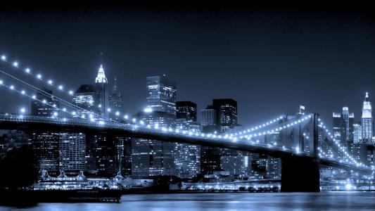 纽约，布鲁克林大桥，壁纸