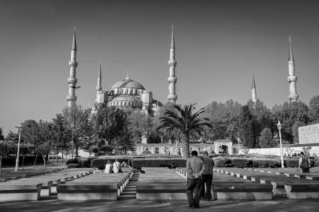 苏丹艾哈迈德清真寺，蓝色清真寺，伊斯坦布尔，土耳其，苏丹艾哈迈德清真寺，蓝色清真寺，伊斯坦布尔，土耳其
