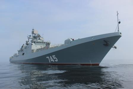 海军上将格里戈罗维奇，头部，后卫，舰艇，项目11356，护卫舰，海洋，鼻子