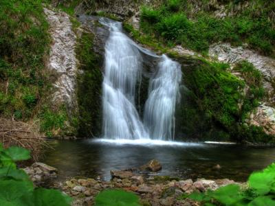 Водопад，Германия，所有圣徒瀑布，Мох