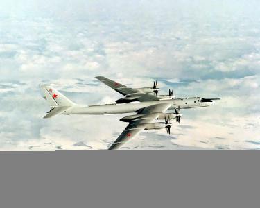 tu-95，天空，艺术，飞机，苏联