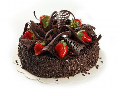 甜点，美味，巧克力，蛋糕，草莓