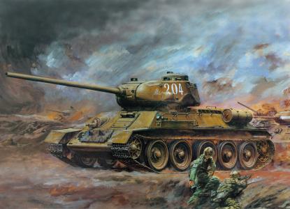 T  -  34，坦克，艺术