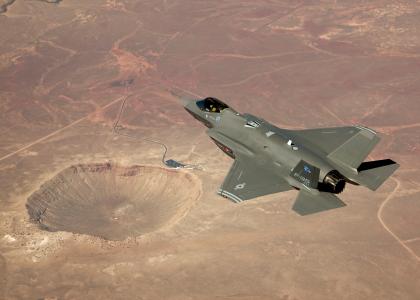 F-35A，洛克希德马丁，战斗机，领空，美国，巴林格火山口，亚利桑那州，