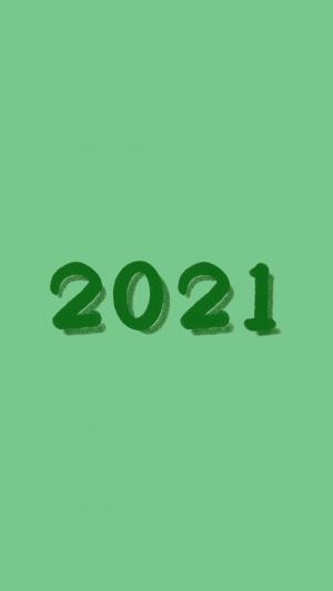2021简约创意数字配图
