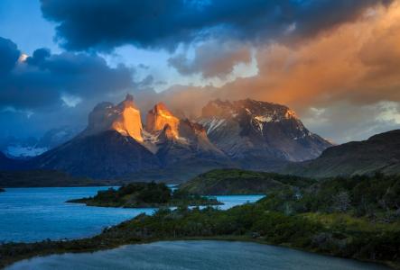 国家公园，智利托雷斯德尔潘恩，巴塔哥尼亚，托雷斯德尔潘恩，智利