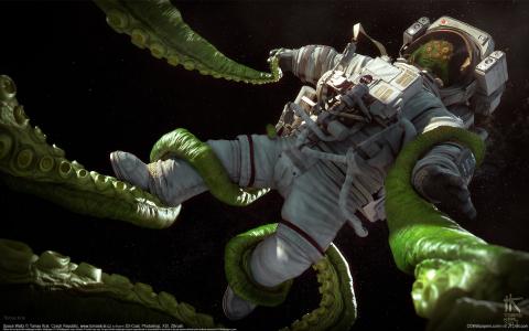 托马斯·克拉尔，宇航员，太空服，触角