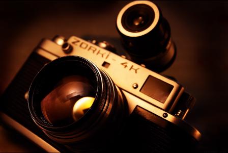 相机，相机，锐利，Zorki-4k，镜头