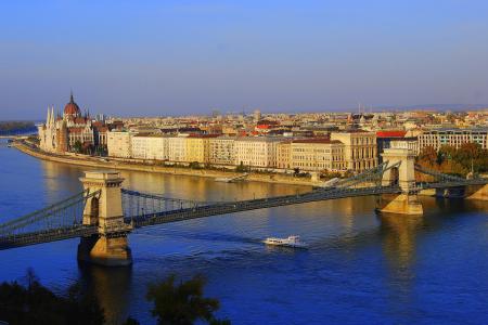 链桥，布达佩斯，城市