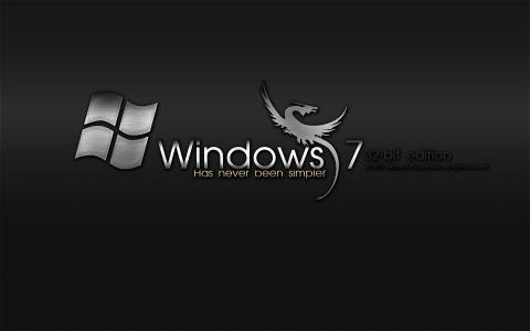 Windows 7，金属，Windows 7，操作系统，操作系统