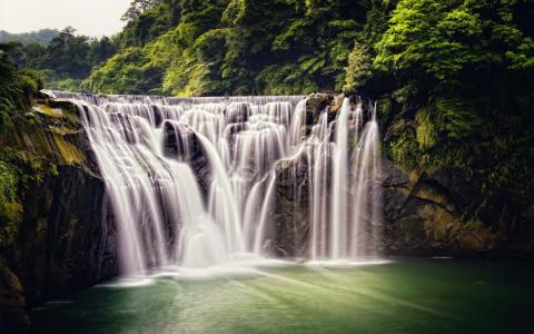 十分瀑布，森林，大自然，瀑布，台湾